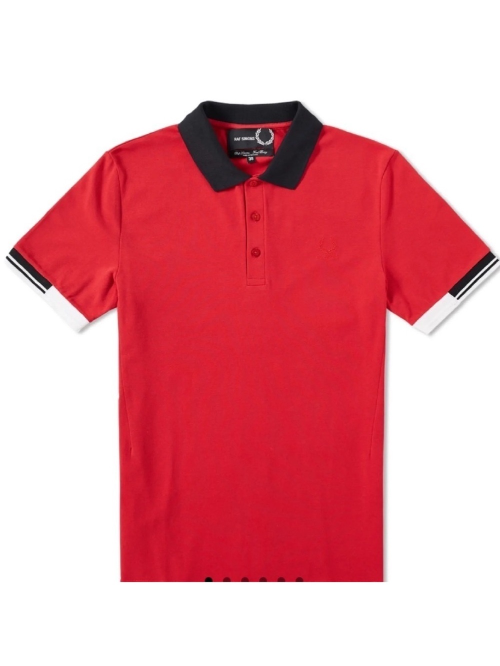 NWT! Raf Simons x Fred Perry SS17 Pique Polo Shirt EU 44 / US Large
